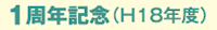 1周年記念
