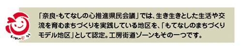 もてなしのまちづくりモデル地区