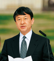 皇太子殿下御来県