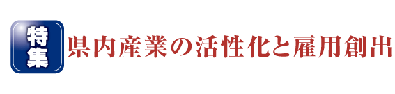 県内産業の活性化と雇用創出