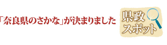 「奈良県のさかな」が決まりました