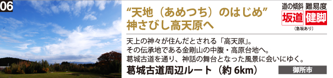 神々が降臨したと伝わる、高天原へ