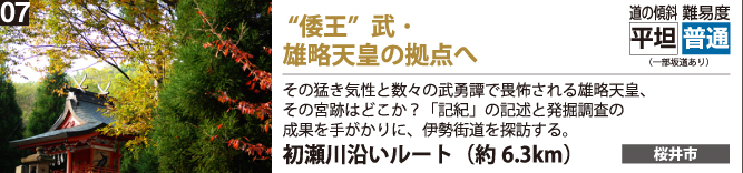  “倭王”武と名乗った雄略天皇の拠点へ