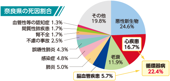 奈良県の死因割合