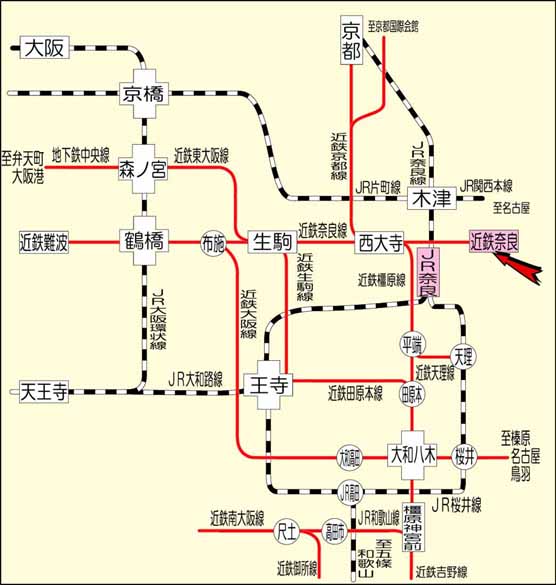 周辺鉄道図