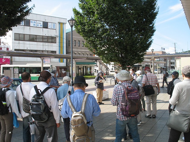 榛原駅での説明