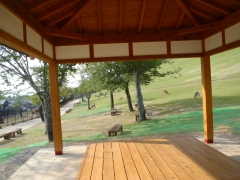休憩所からの山麓風景
