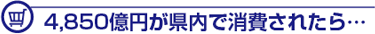 4850億円が県内で消費されたら