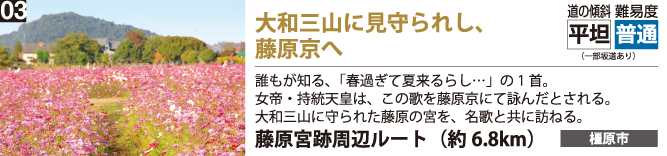 大和三山に見守られし、藤原京へ