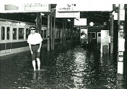 昭和57年大和川大水害の記憶（王寺駅）