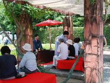 菖蒲園のお茶席