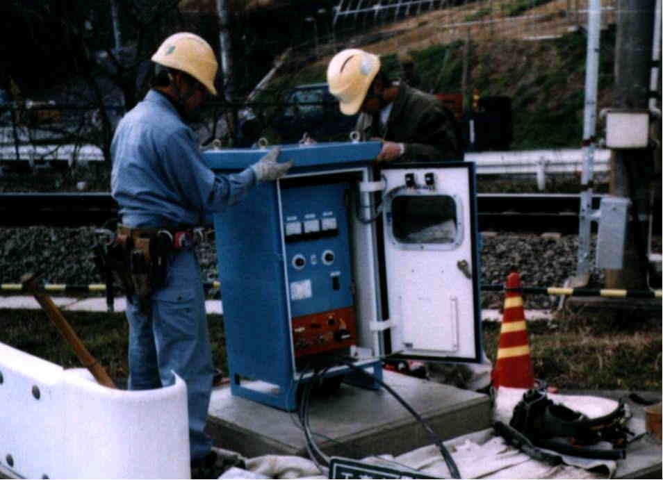 送水管電気防食設備更新工事の写真