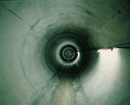 導水トンネルの内部