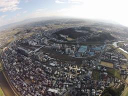 大和川　三郷町　ドローン空撮