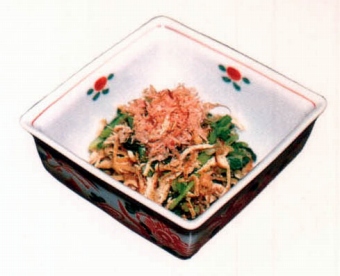大和まなと油揚の和え物