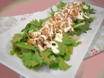 写真：大和きくなと奈良漬ツナサラダ