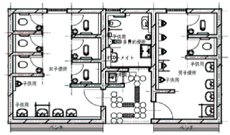 若草山山麓トイレ　見取り図