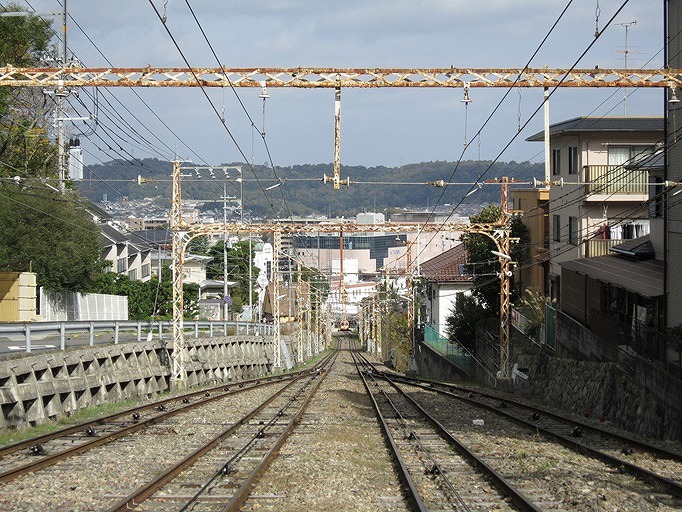 生駒山の日本最古のケーブルカーの画像2