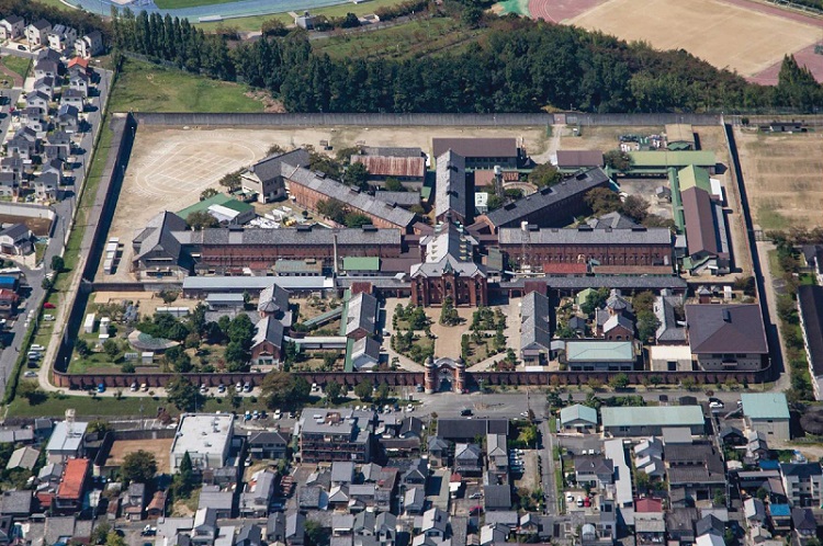 奈良少年刑務所航空写真