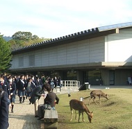 「正倉院展」見学の様子