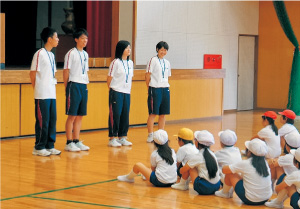 小学校体験実習のようす