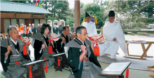 3月のおんだ祭で奉納される祭文