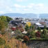 城跡と奈良盆地が眺望できる郡山城天守台付近の画像
