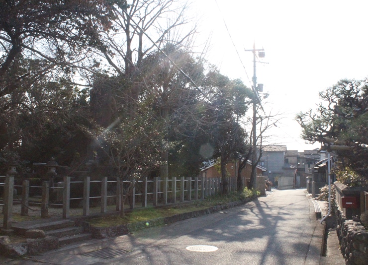 飽波神社と太子道の画像