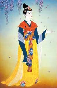 箱崎睦昌「藤波の花」万葉文化館蔵