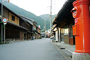 小川地区の街並み