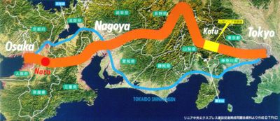 リニア中央エクスプレス建設計画図