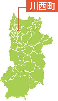 川西町地図