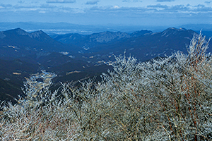 三峰山霧氷まつり