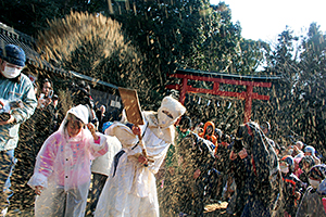 町指定無形民俗文化財 廣瀬大社の砂かけ祭