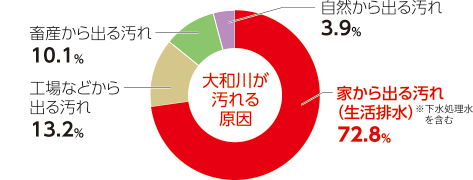 大和川が汚れる原因