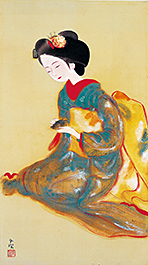 土田麦僊「舞妓」