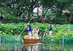 奥田の蓮取り行事