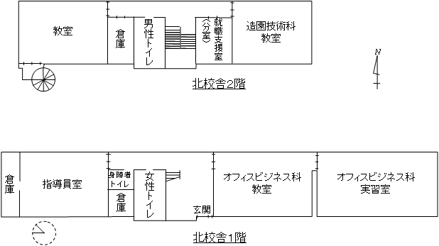 北校舎レイアウト