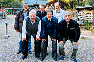 森口さん、出口さん、古家さん、中田さん、堀部さん、藤野さん