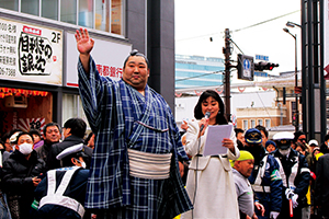 德勝龍関の祝賀パレード