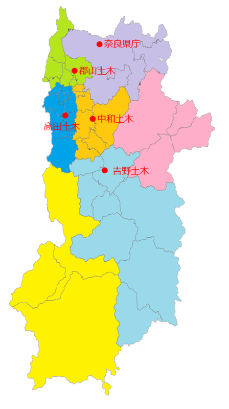 勤務地所在地図（建築）