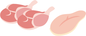 イラスト 鶏肉