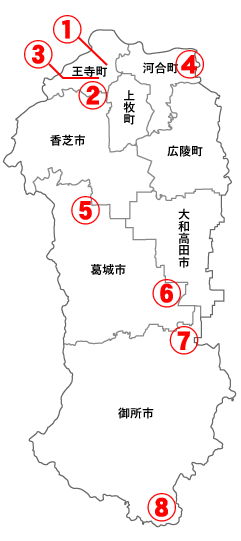 主要道路事業位置図