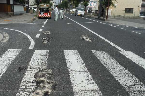 道路パトロール写真舗装