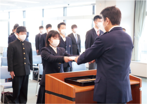 奈良県警察採用内定書交付式