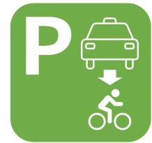 サイクリストにやさしい駐車場ロゴマーク