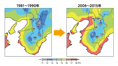 奈良県でも気候変動