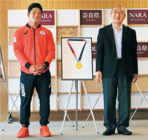 金メダリスト大野将平選手を表彰