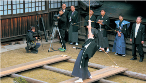 河合の弓引き行事