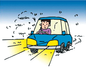 冬の交通事故に気をつけて!